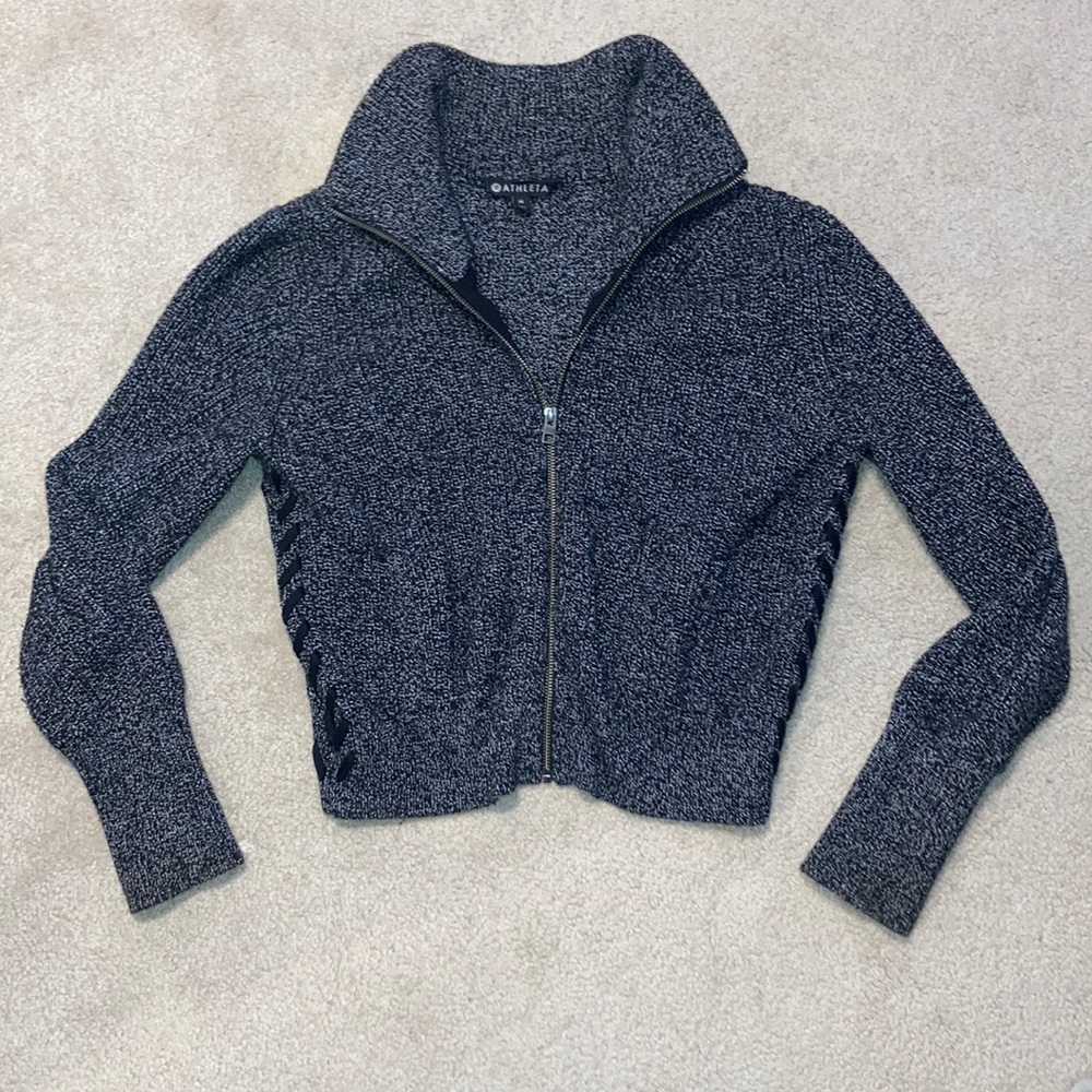 Athleta Swissvale Bomber Sweater